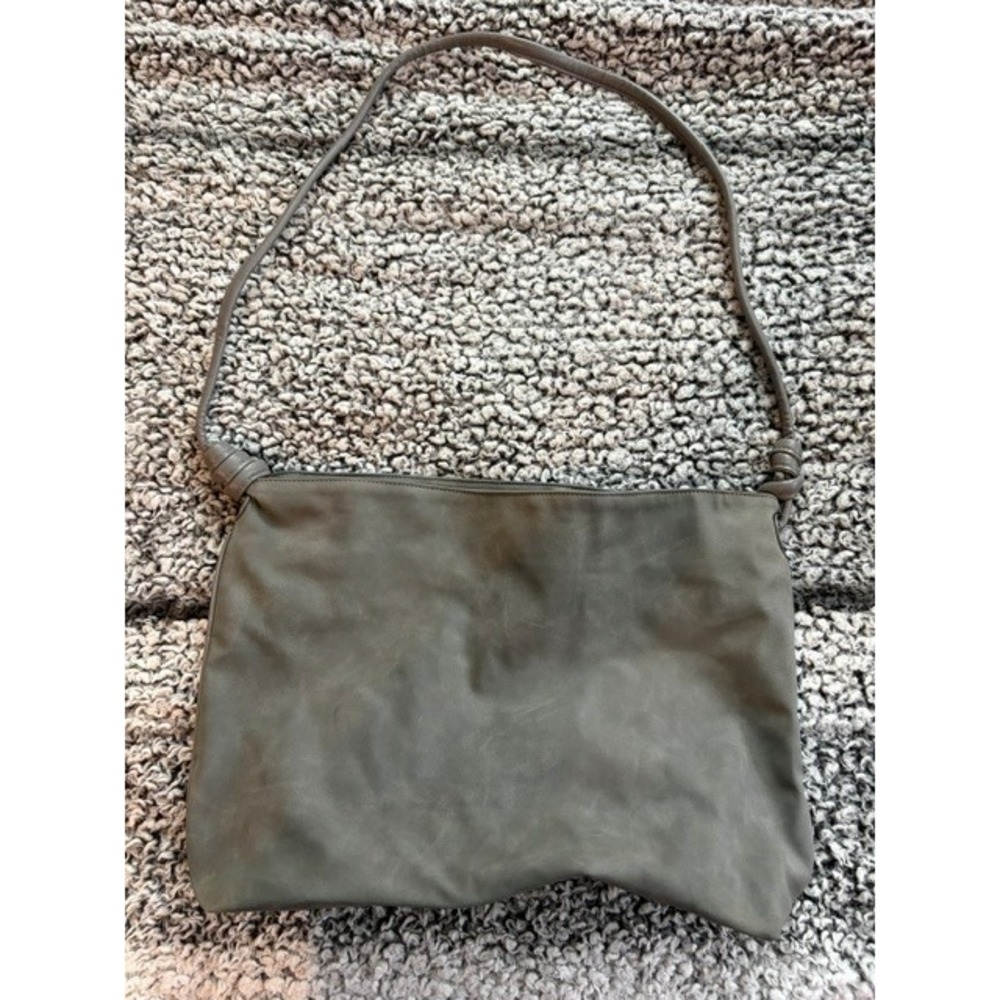 Women's Stone Colored 8‎ Other Reasons Faux Leather Slouch Tote